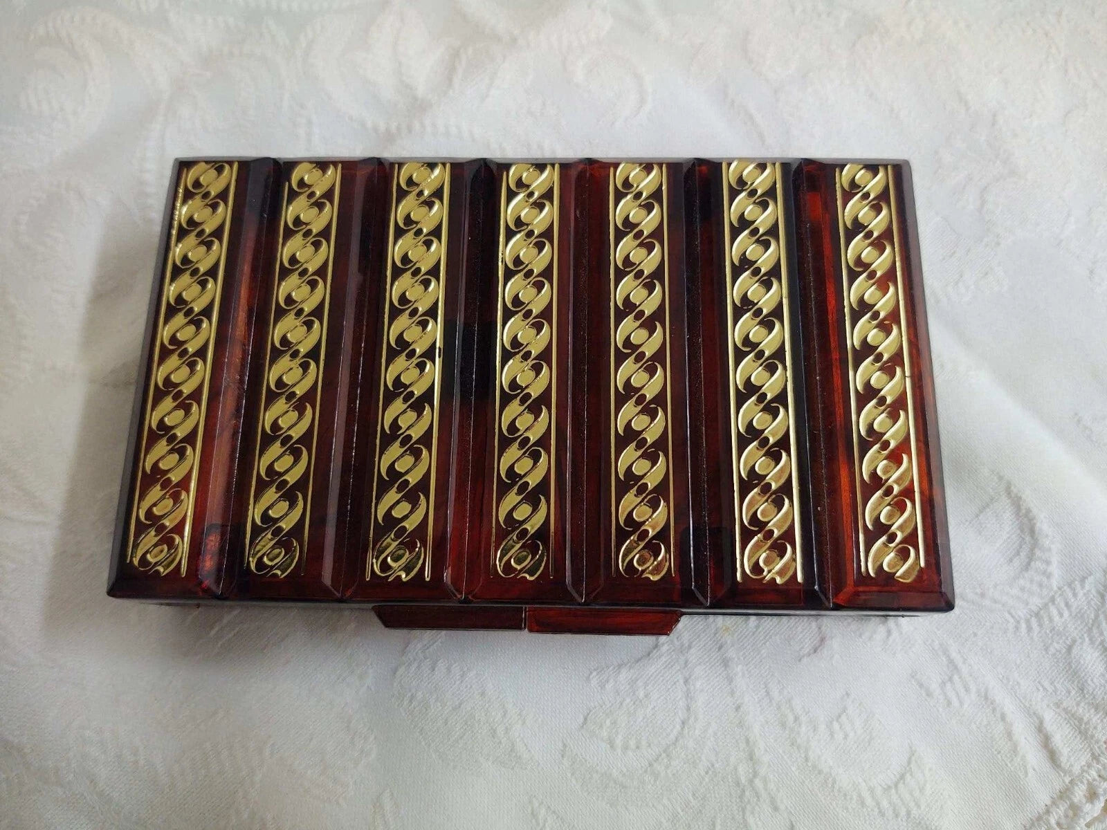 Vtg. J.S.N.Y. plastic mirrored tissue box. | eBay