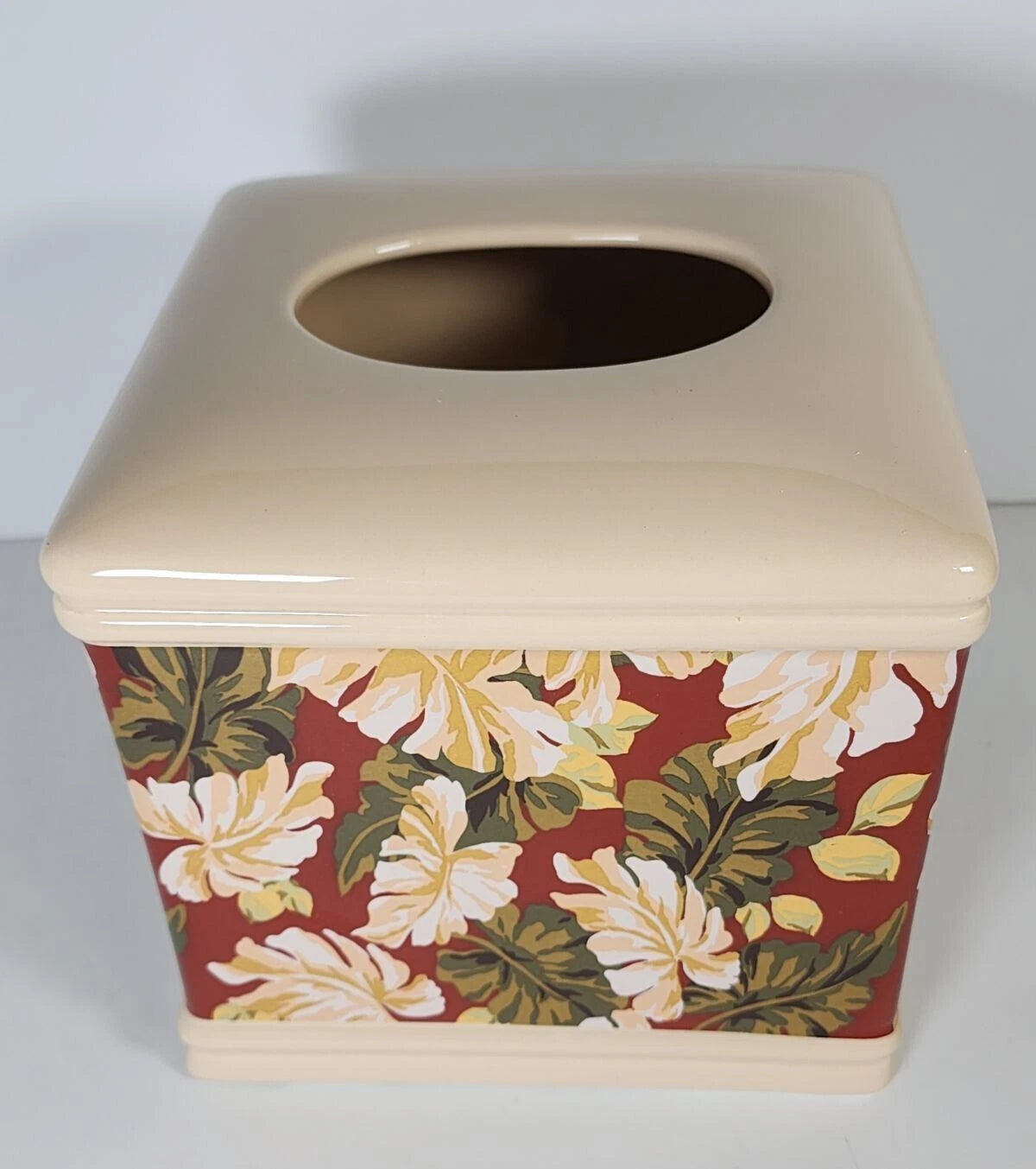 Tissue Box Cover Bathroom Accessories Square Ceramic Facial Kleenex Box Holder | eBay