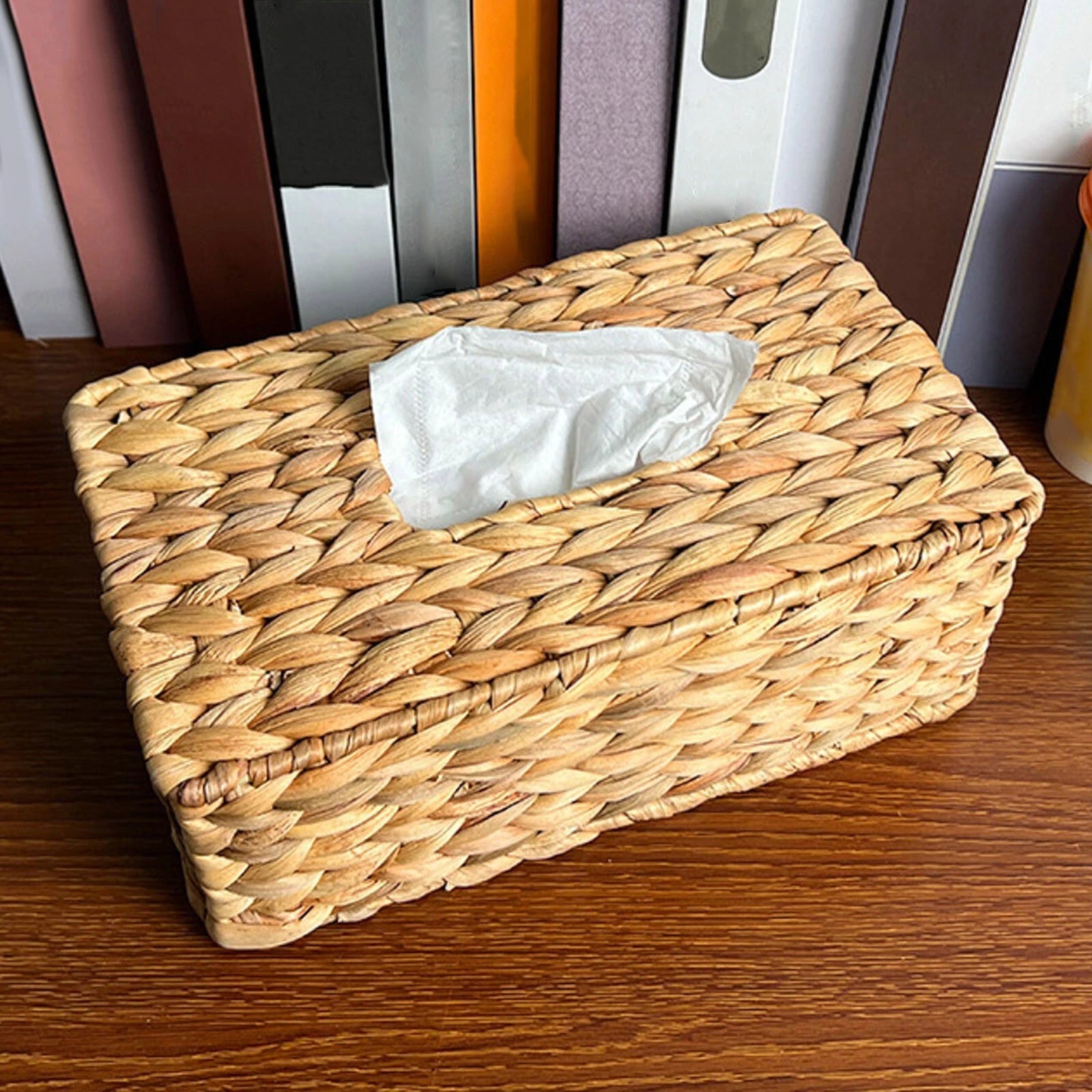 Rectangular Woven Tissue Box Decorative Seagrass Wicker Woven Tissue Box Holder | eBay