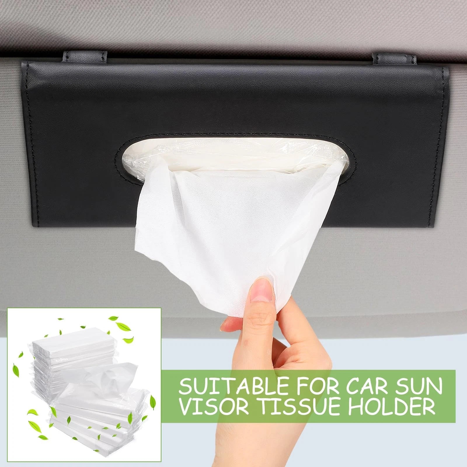 4Pack Car Tissue Refills Sun Visor Tissue Holder Napkin Case Refills for Car | eBay