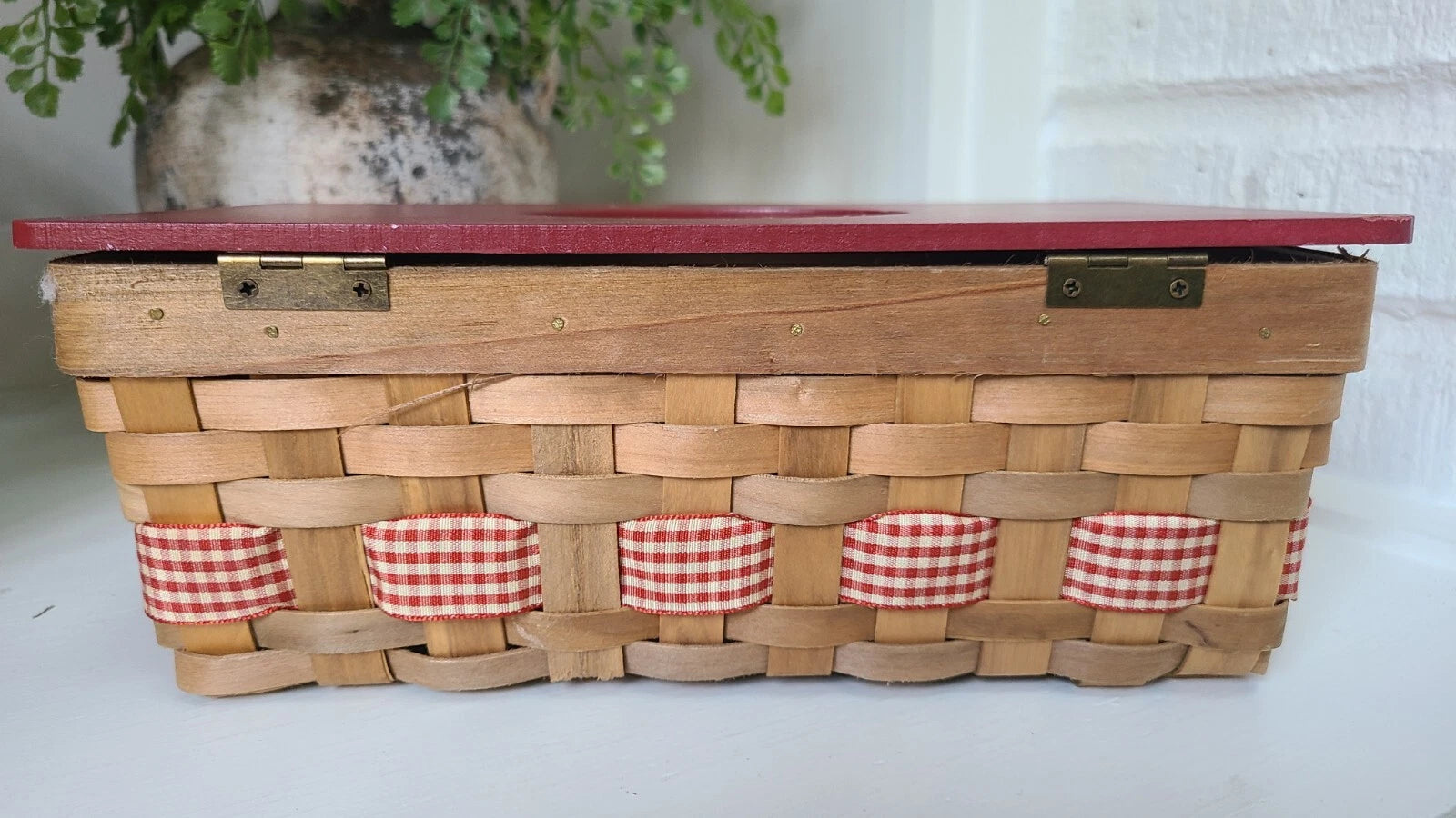 Set Of 2 Red White Star Tissue Box Rectangular & Square Hinged Tissue Box Holder | eBay