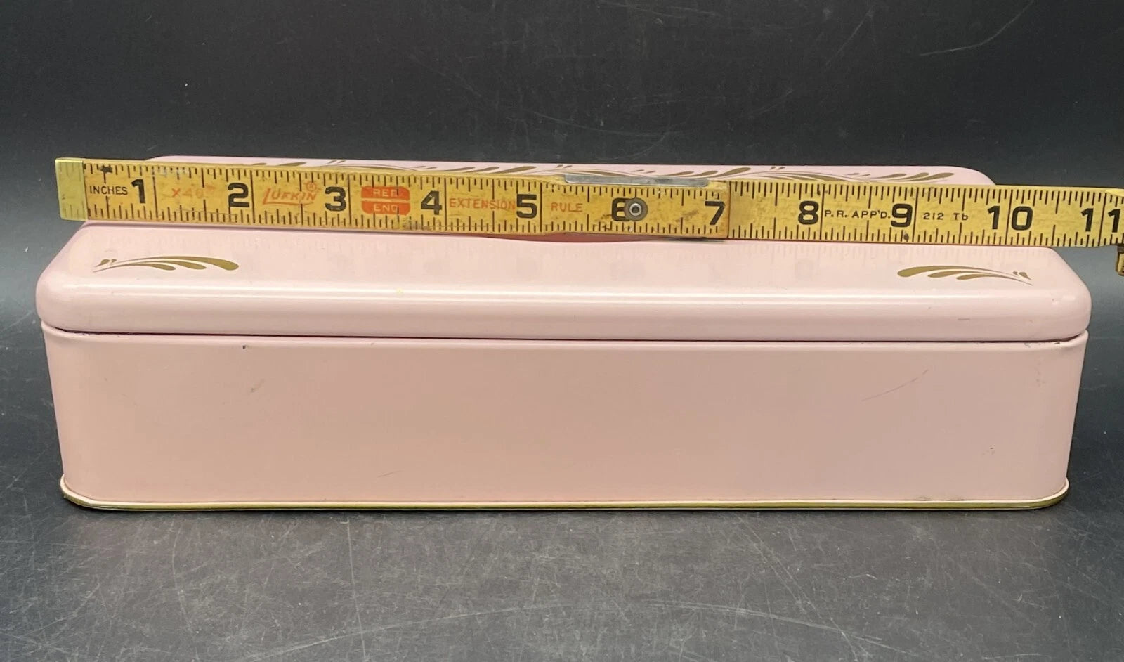 Vintage Ransburg 1950s MCM Hand Painted Pink and Gold Swirl Metal Tissue Box | eBay