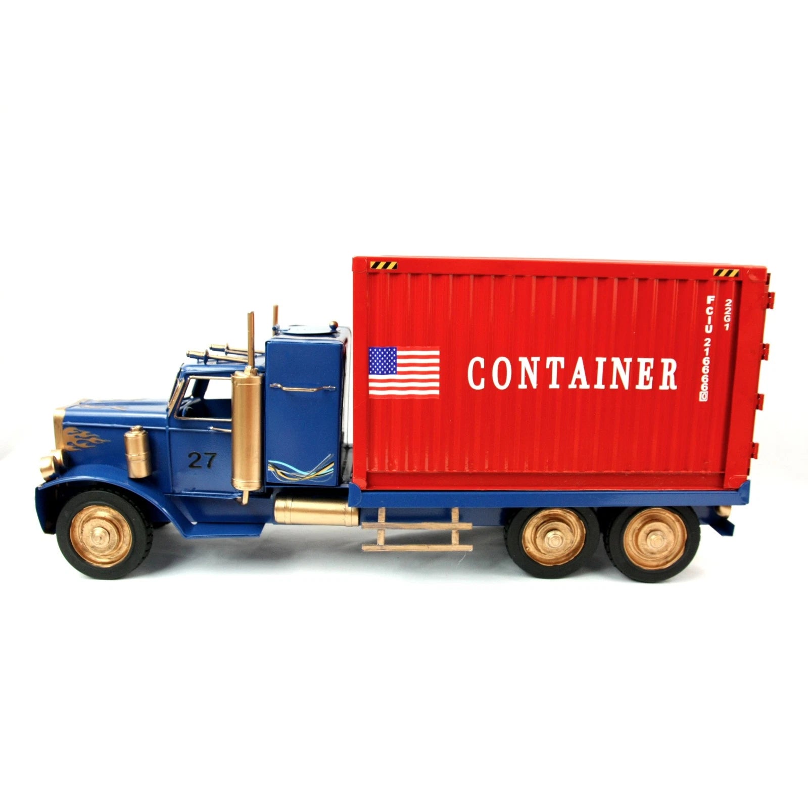 NEW Handcrafted Metal Trailer Truck Big Rig Tissue Box Holder Dispenser Cover | eBay