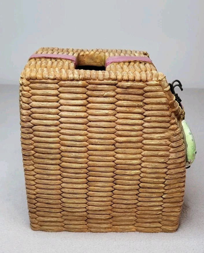 Vintage Fishing Ceramic Basket Kleenex Box Cover | eBay