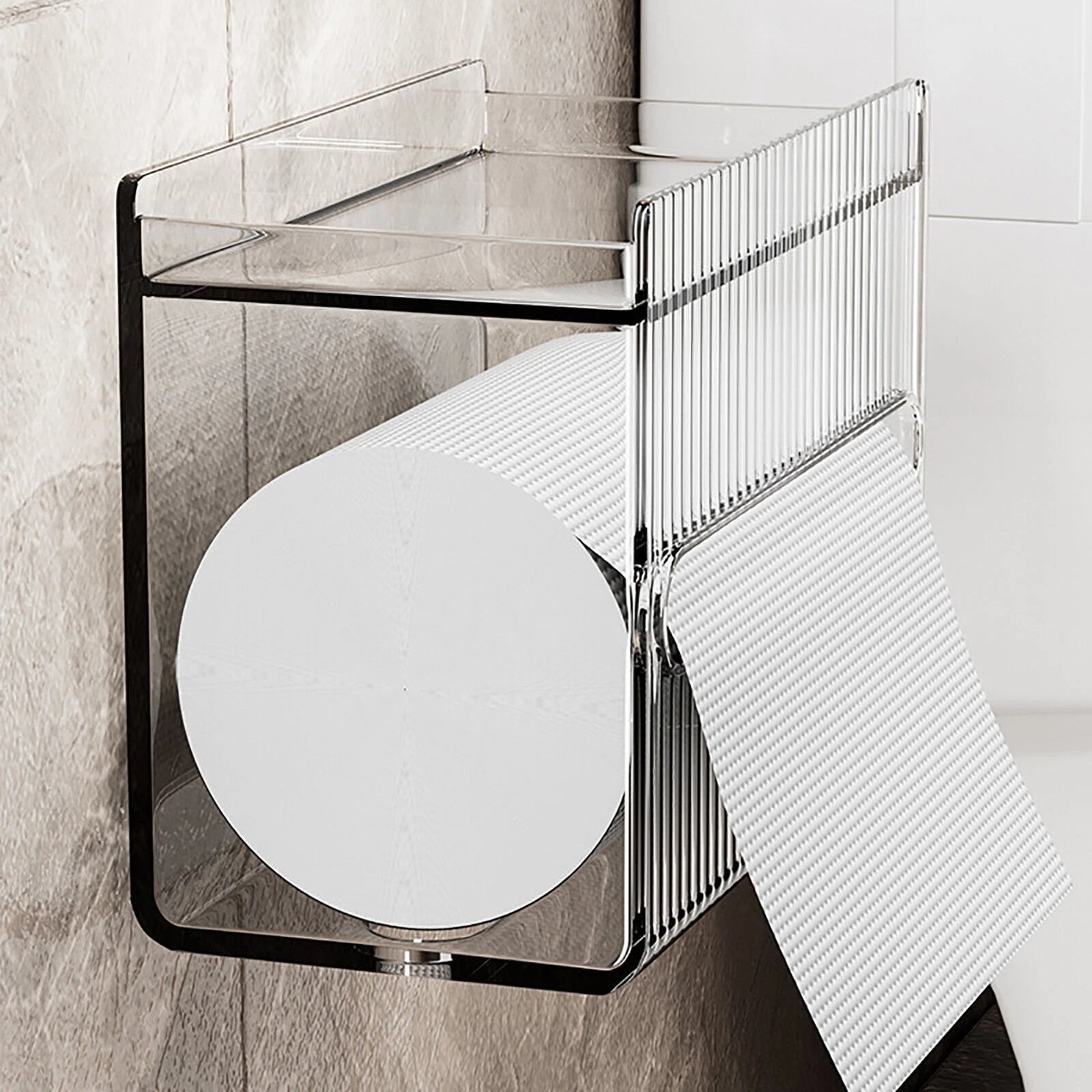 Tissue Box Cover Multifunctional Waterproof Wall Mount Paper Holder Dispenser | eBay