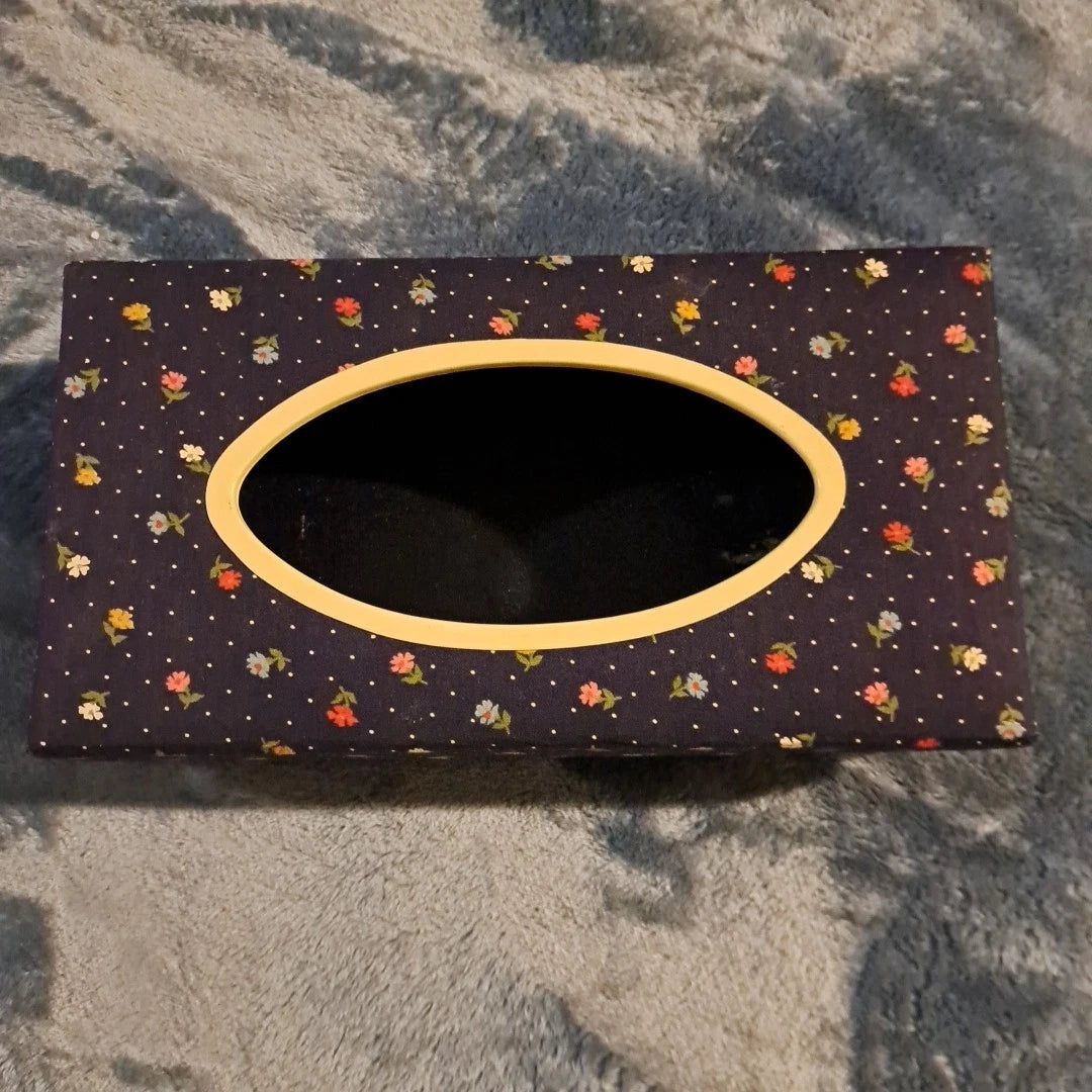 Vintage Tissue Paper Box Cover Rectangle Floral Design 10 X 6 | eBay