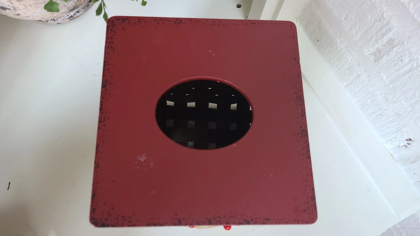 Set Of 2 Red White Star Tissue Box Rectangular & Square Hinged Tissue Box Holder | eBay