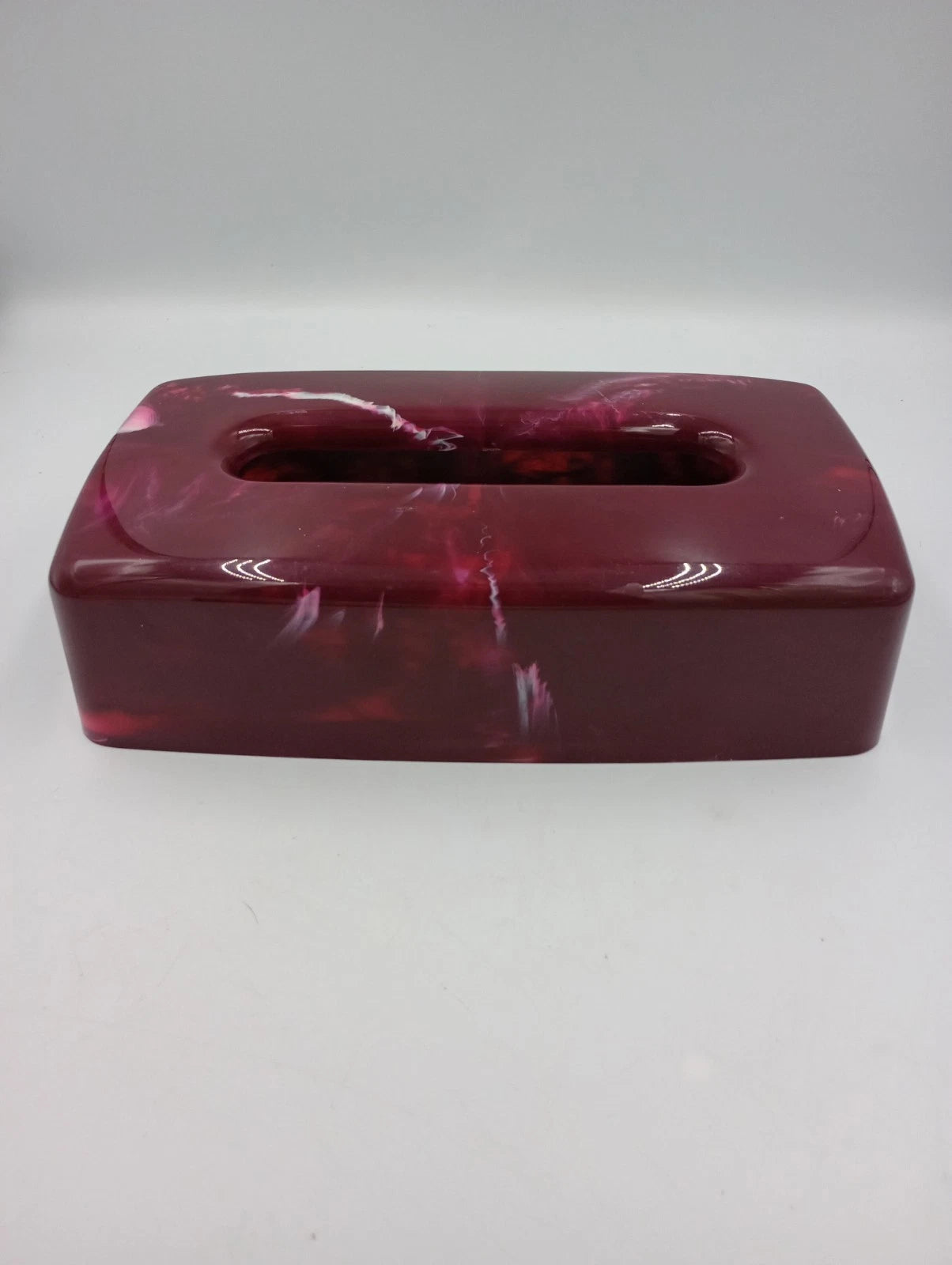 Faux Marble Vintage Acrylic Lucite Plastic Tissue Box Holder Pink Magenta Rose | eBay