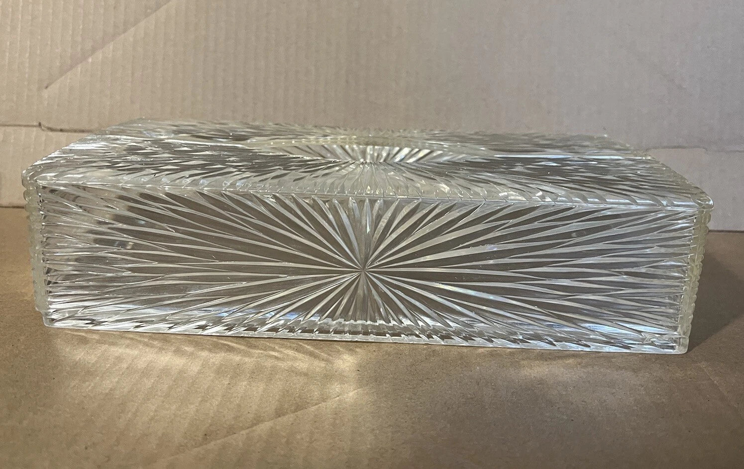 Vnt MCM Vanity Tissue Box Celebrity Inc New York Starburst Embossed Wall/Counter | eBay