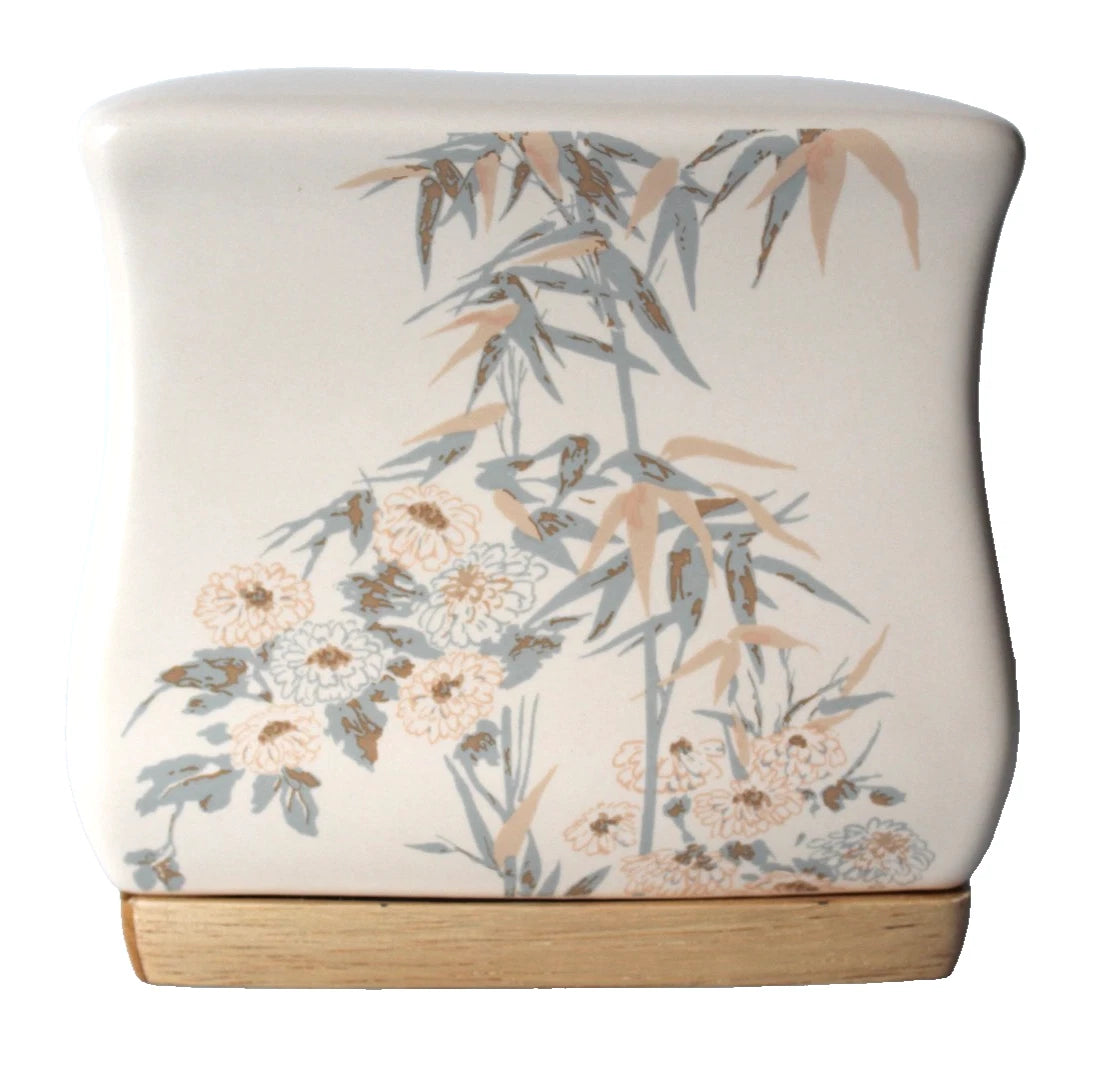 Joseph Abboud Nepal Bamboo Tissue Box Cover Asian Beige Ceramic Holder NBM58NAT | eBay
