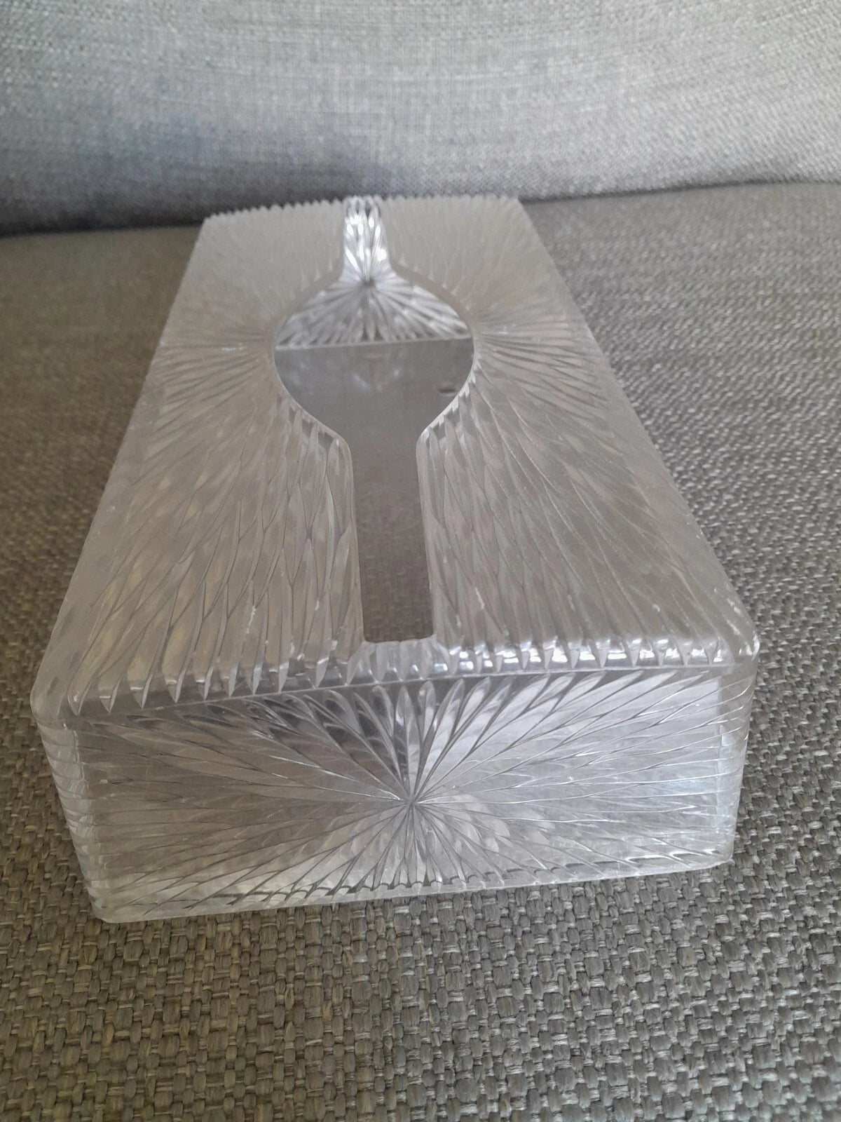 Vintage 1960s Celebrity Tissue Box Holder Starburst Acrylic Lucite Plastic MCM | eBay