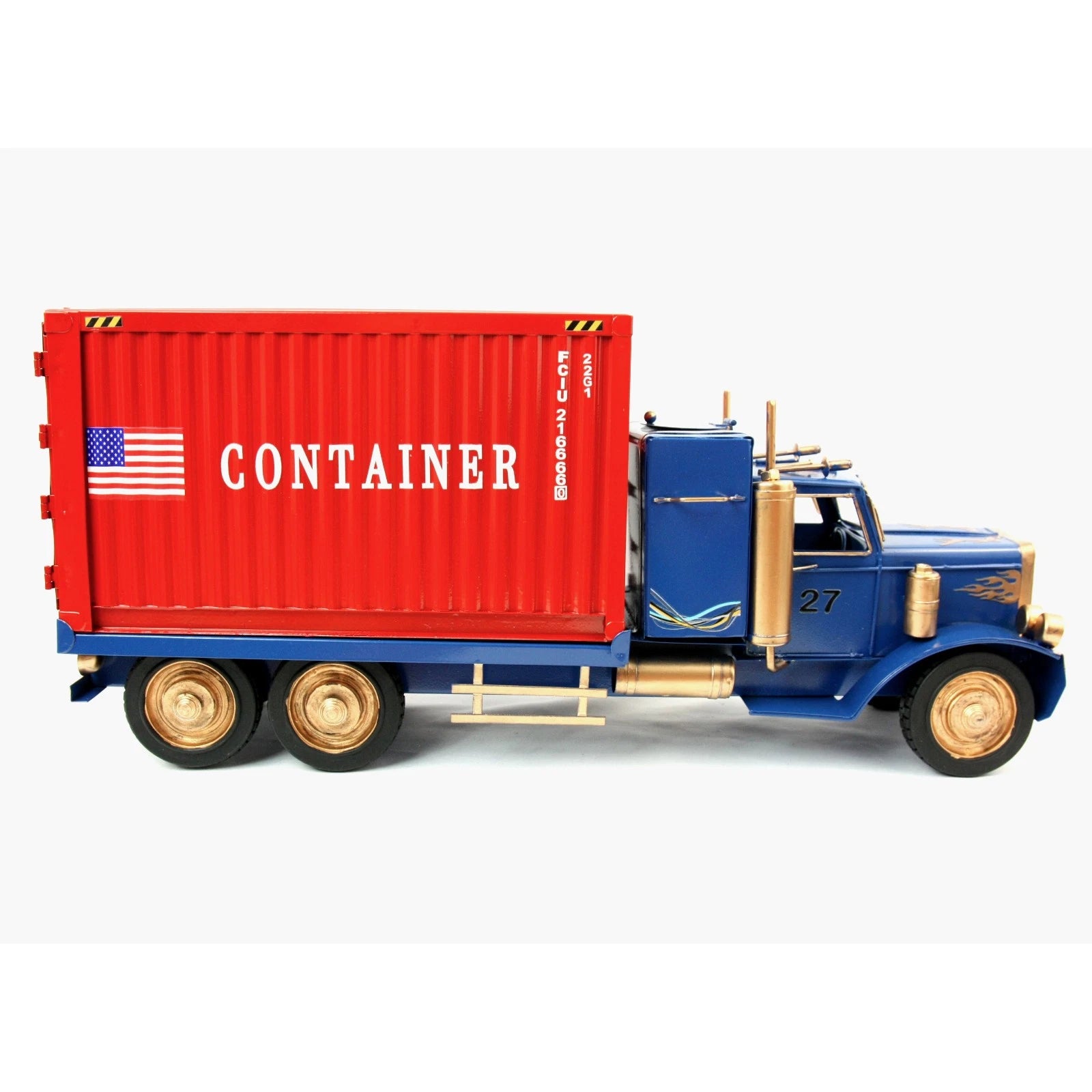 NEW Handcrafted Metal Trailer Truck Big Rig Tissue Box Holder Dispenser Cover | eBay