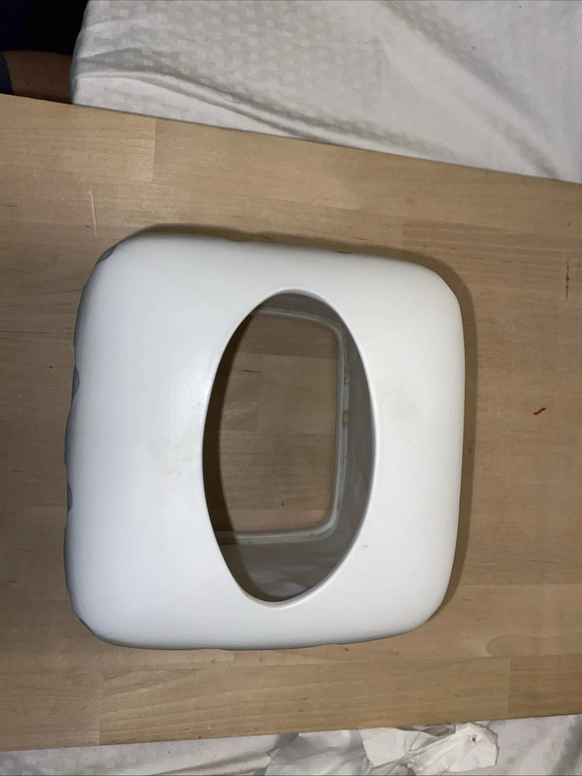 First Coast Designs White Porcelain Tissue Holder Floral Design 6.5”tall 6” Wide | eBay