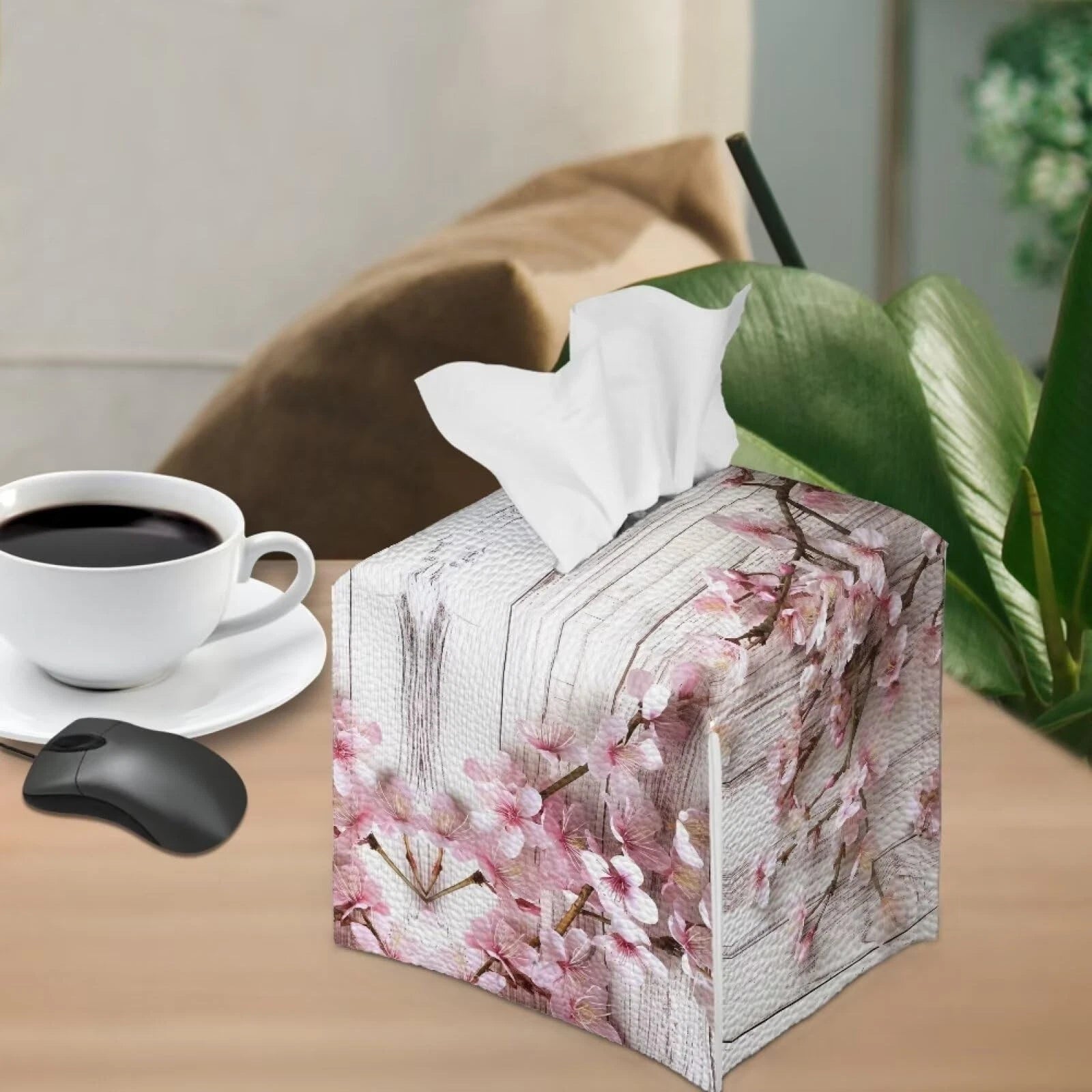 Tissue Box Covers, Floral Pink Tissue Holder Leather Covers for Bathroom Home | eBay