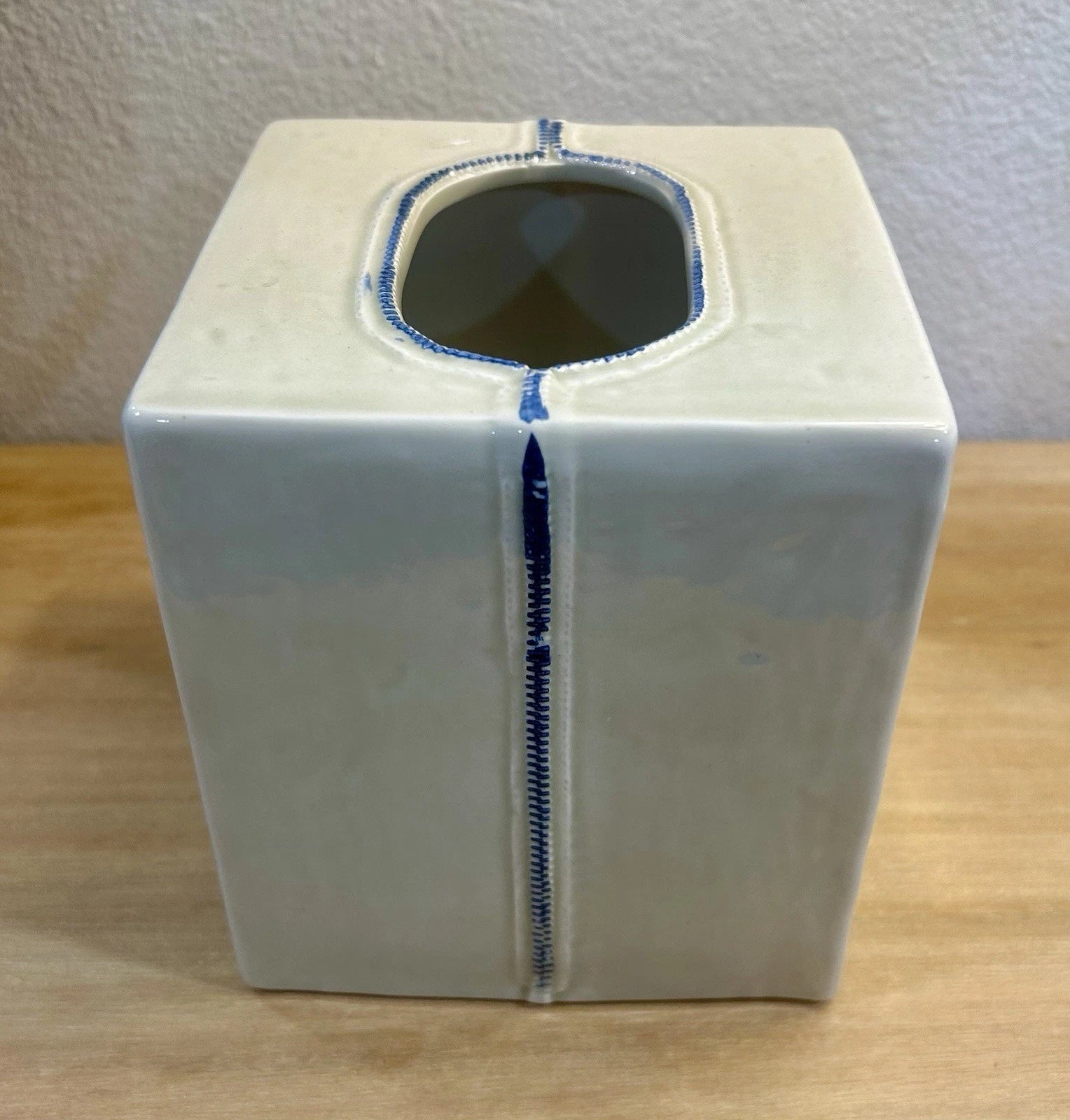 Fitz And Floyd Square Tissue Cover with Boy Hanging From Zipper | eBay