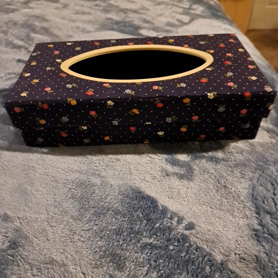 Vintage Tissue Paper Box Cover Rectangle Floral Design 10 X 6 | eBay