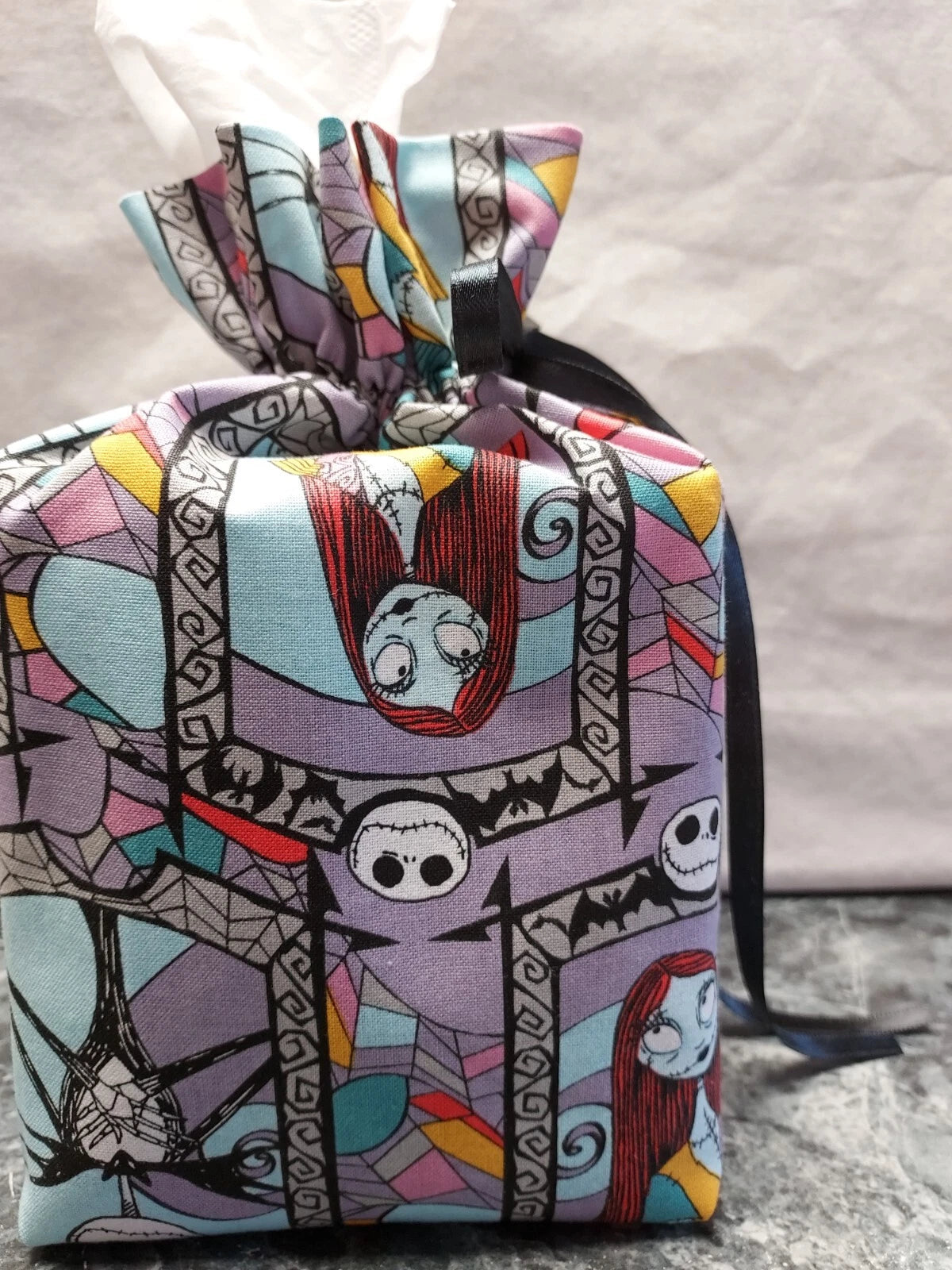 Nightmare Before Christmas cotton Fabric handmade square Tissue Box Cover | eBay