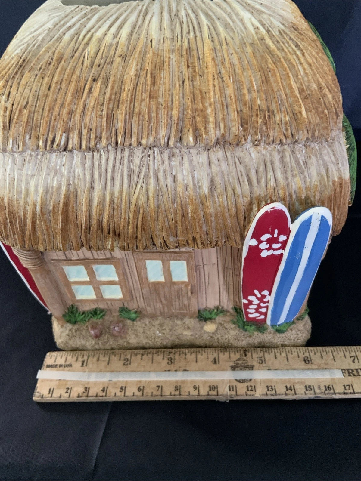 Tissue Box Cover Holder Tiki Hut Surf Board Tropical Beach House Hawaiian Heavy | eBay