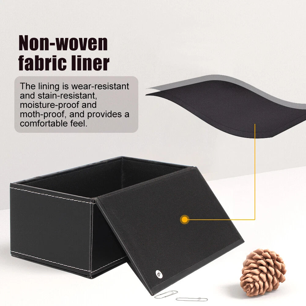 NEW Black PU Leather Tissue Box Cover Case Holder for 3.1" Tall Tissue Boxes US | eBay