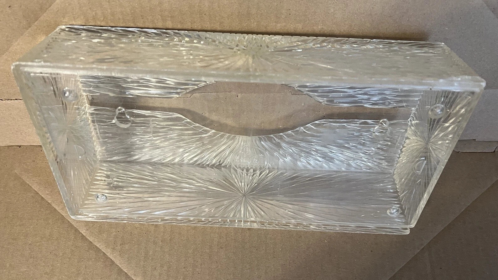 Vnt MCM Vanity Tissue Box Celebrity Inc New York Starburst Embossed Wall/Counter | eBay