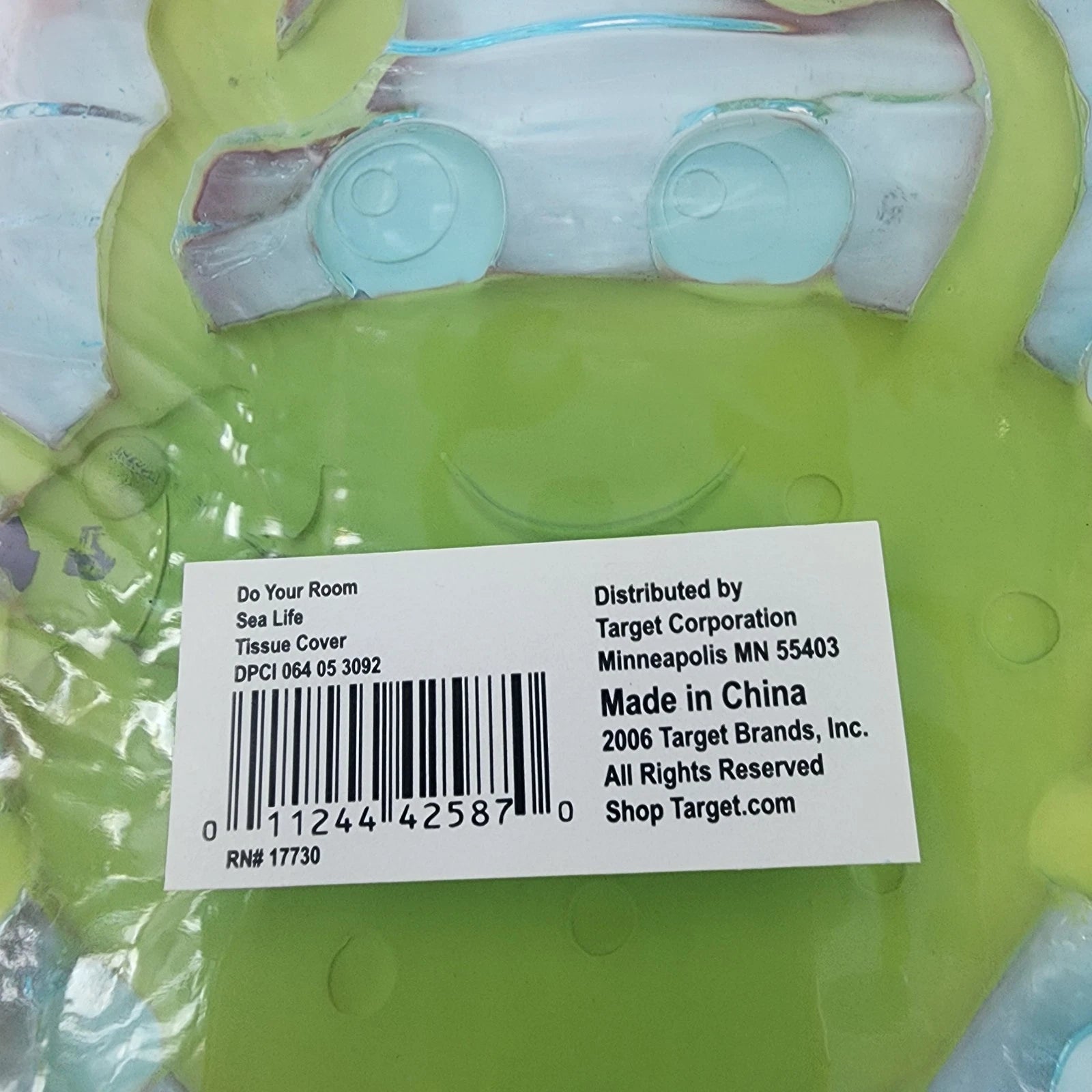 Target Do Your Room Sea Life Blue Acrylic Tissue Box Cover 3D Crab Starfish 6x5 | eBay