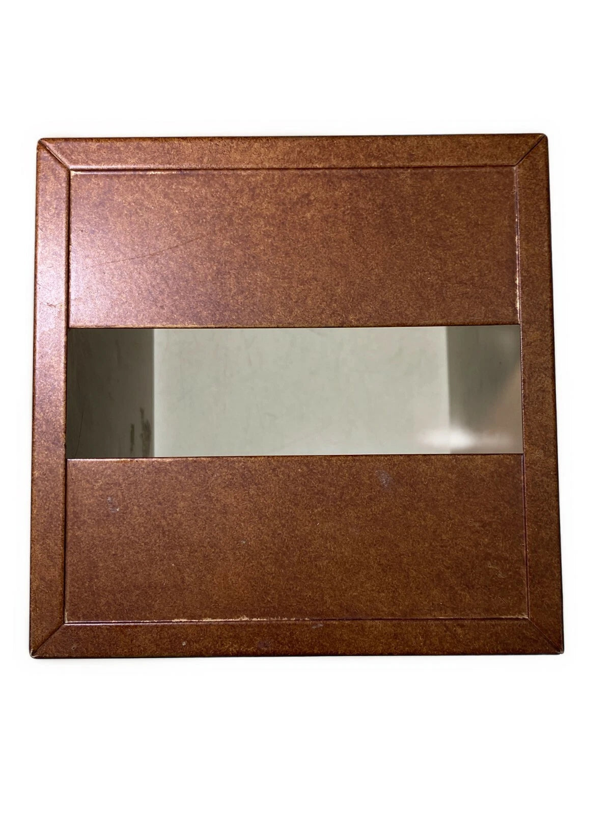 Metal Tissue Box Cover Holder Rust Brown Swirl Waves Rustic Western | eBay