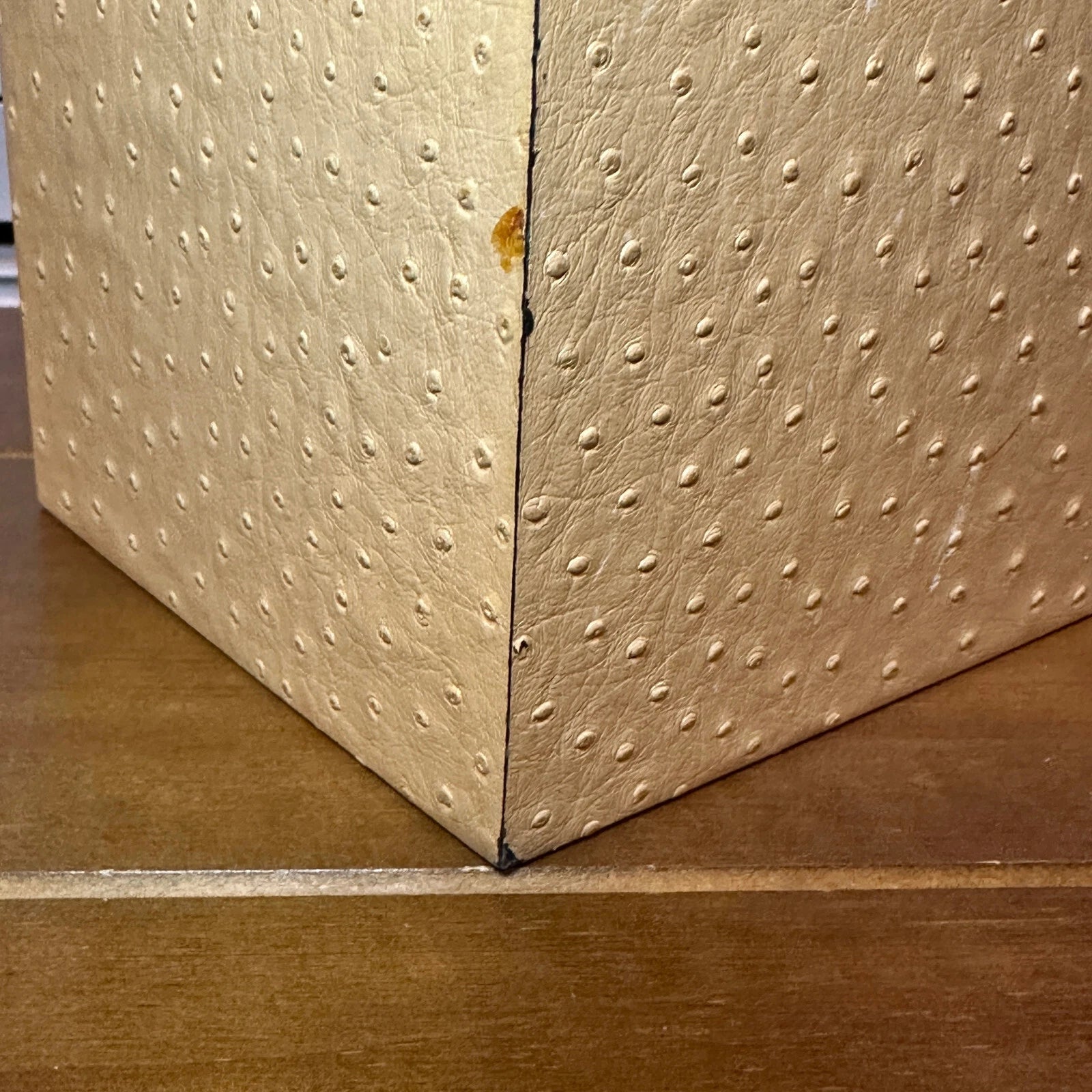 Vintage Labrazel Tissue Box Cover Textured Tan Leather | eBay