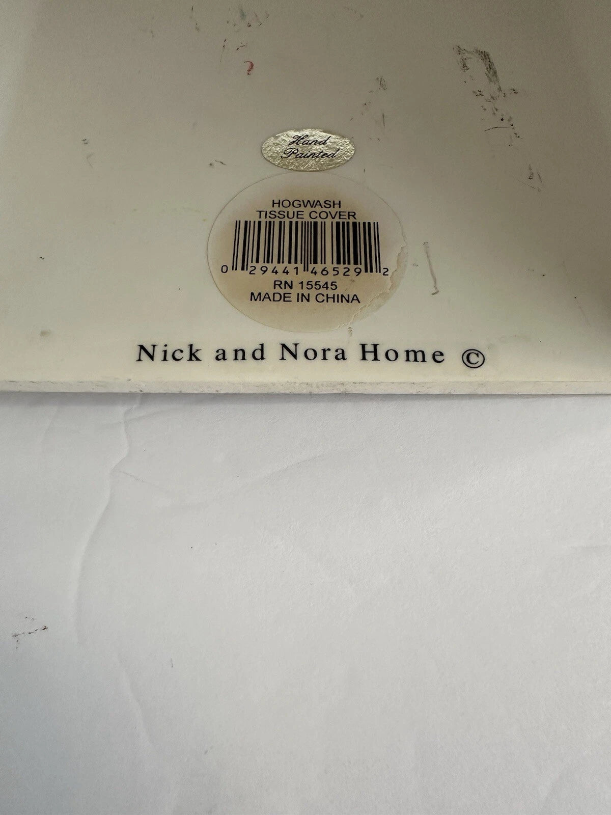Nick & Nora Home Hogwash Ceramic Tissue Box Cover Holder Square Cube | eBay