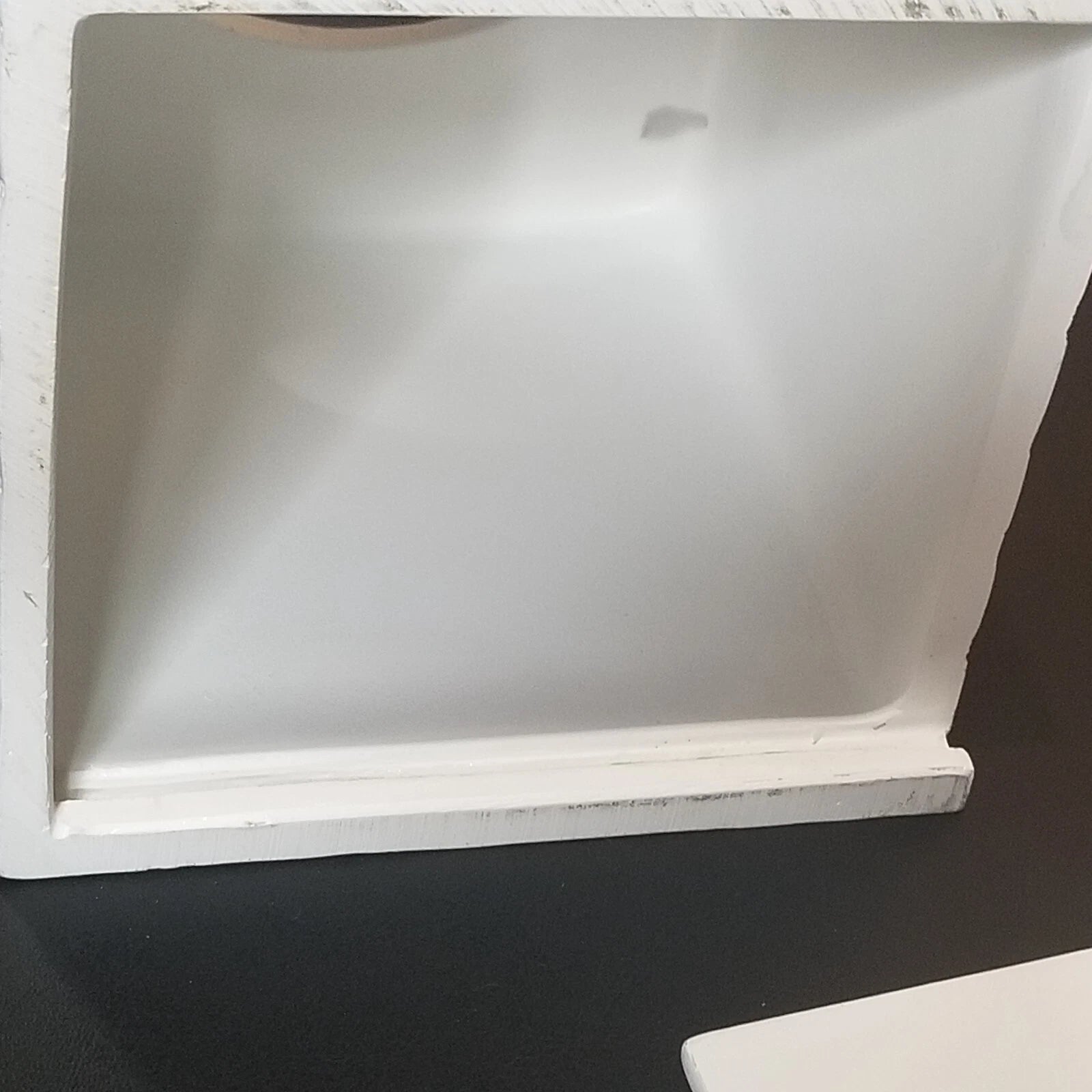 Creative Scents Square Mirrored White Tissue Box Holder Bathroom Decor | eBay