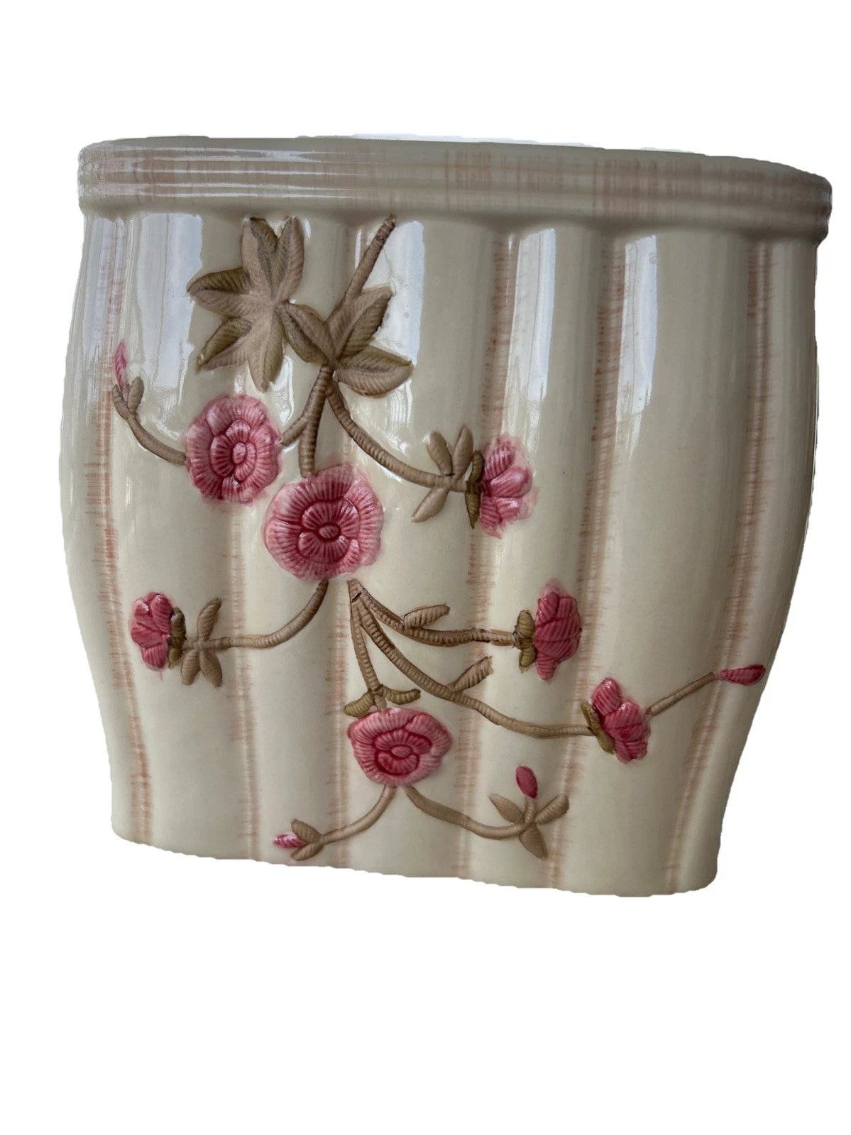 Croscill Rose Garden Ceramic Square Tissue Box Cover Natural/Ivory Shabby Chic | eBay