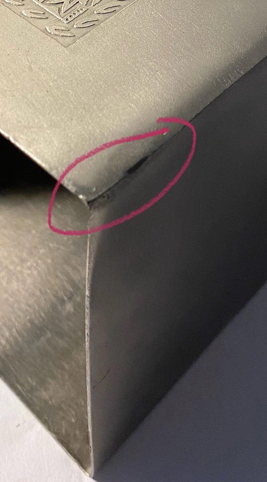 Silver Metal Tissue Box Cover With Design On 2 Sides | eBay