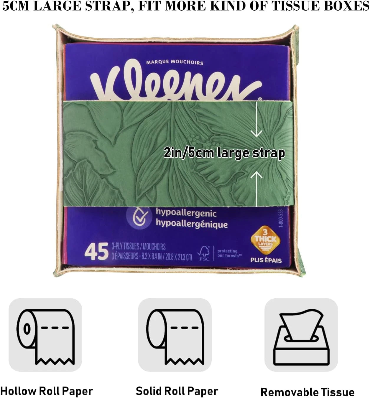 Tissue Box Holder Cover Square Tissue Cube Cover PU Leather Tissue Organizer wit | eBay