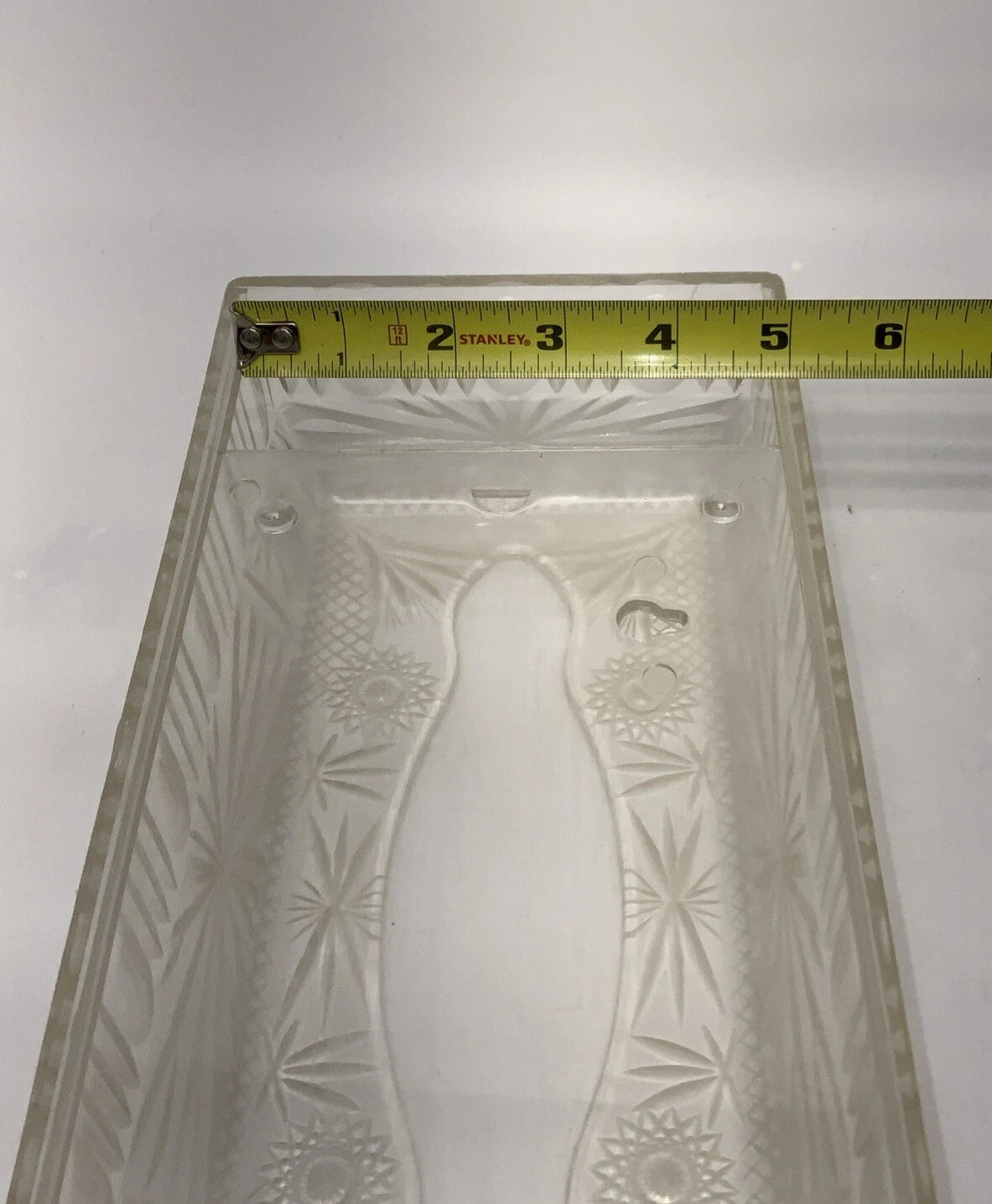 Vintage 1960s MCM Tissue Box Cover Holder Starburst Acrylic Clear Plastic | eBay