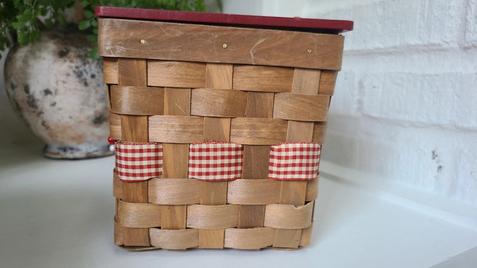 Set Of 2 Red White Star Tissue Box Rectangular & Square Hinged Tissue Box Holder | eBay
