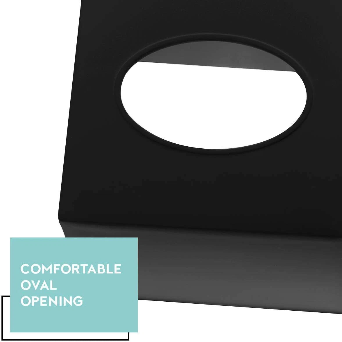 DWËLLZA Home Black Tissue Box Cover Square - Plastic Facial Tissue Box Holder... | eBay