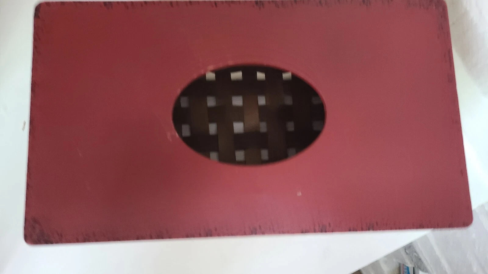 Set Of 2 Red White Star Tissue Box Rectangular & Square Hinged Tissue Box Holder | eBay