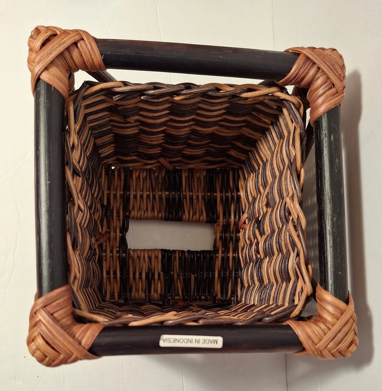 Rattan Wicker Square Tissue Box Cover Decorative Woven 6x7" Facial New | eBay
