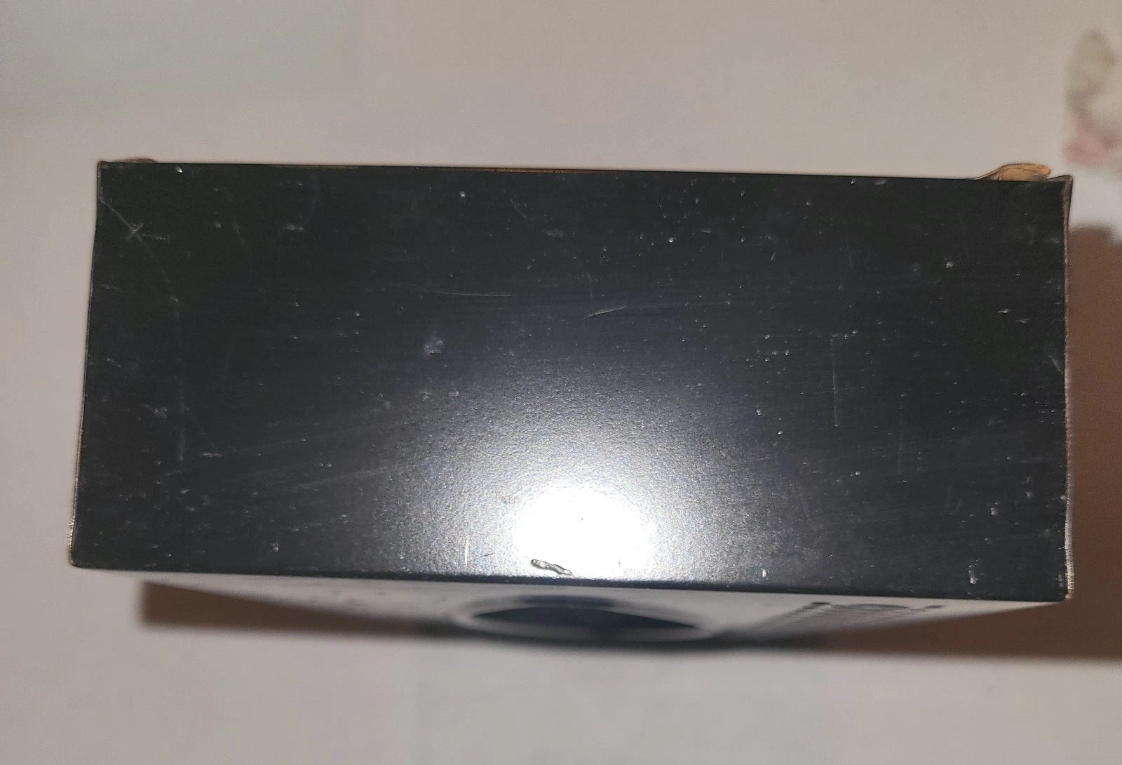 Vintage Metal Tissue Box Holder Black With Toile Flowers Hand Painted | eBay