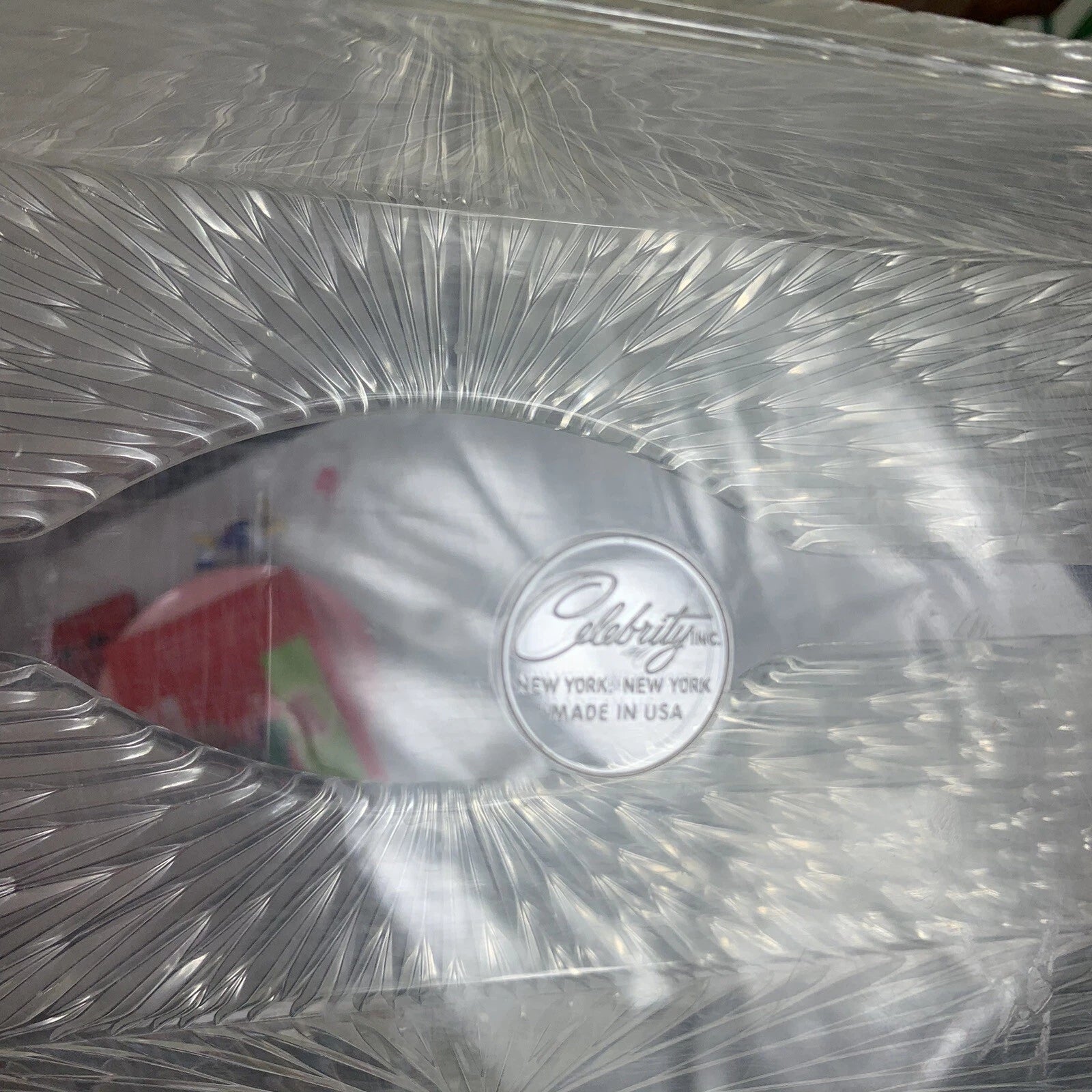 Vintage Tissue Box Holder Clear Plastic Removable Back Wall Hanger Celebrity | eBay