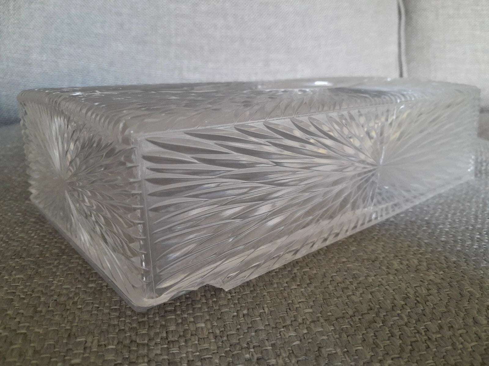 Vintage 1960s Celebrity Tissue Box Holder Starburst Acrylic Lucite Plastic MCM | eBay