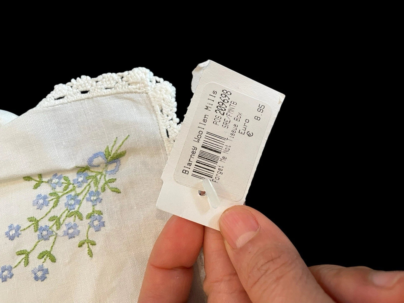 New Blarney Wollen Mills Cotton Embroidered Tissue Box Covers Floral | eBay