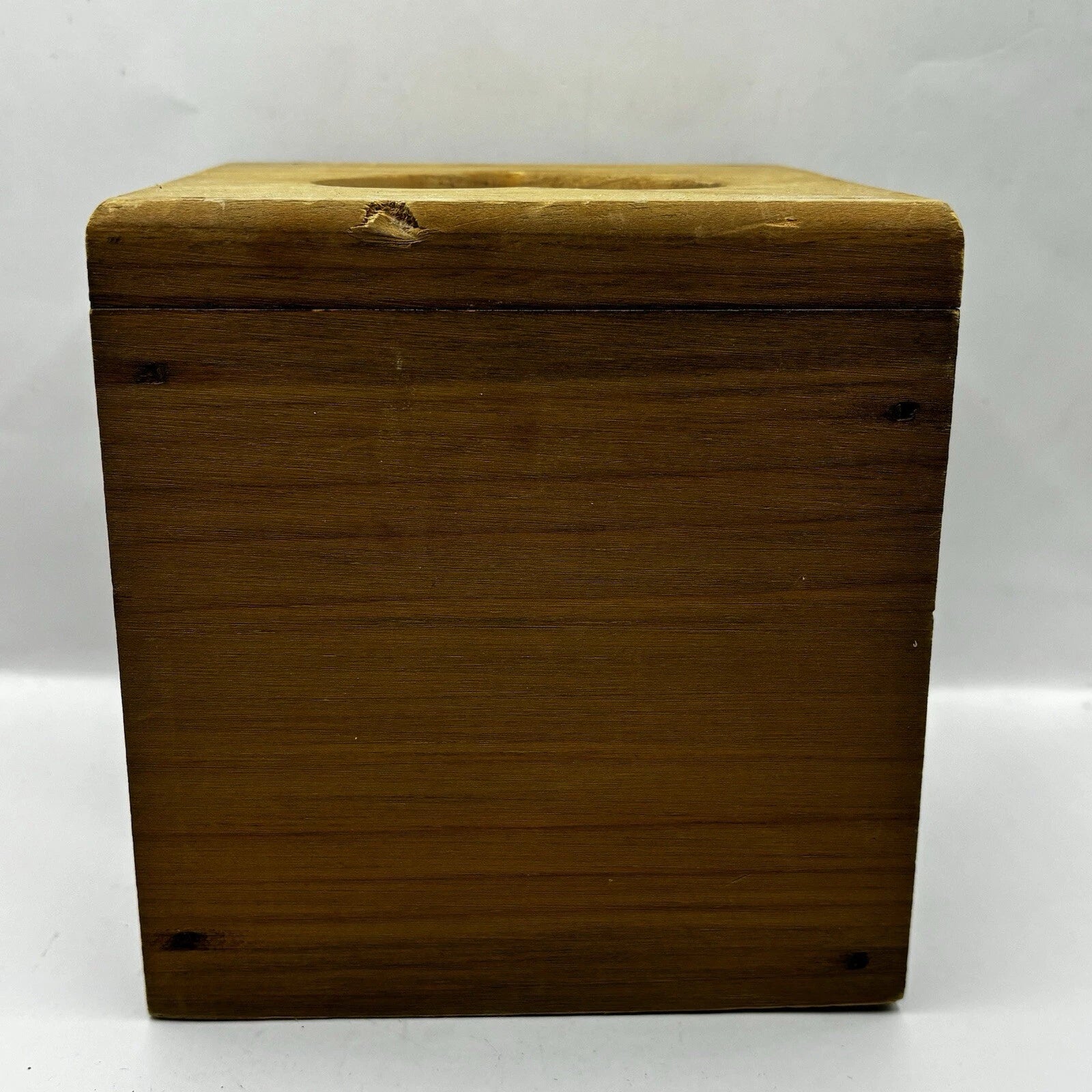 Solid Wood Carved Heart Apple Hand Painted Tissue Box Cottage Granny Core VTG | eBay