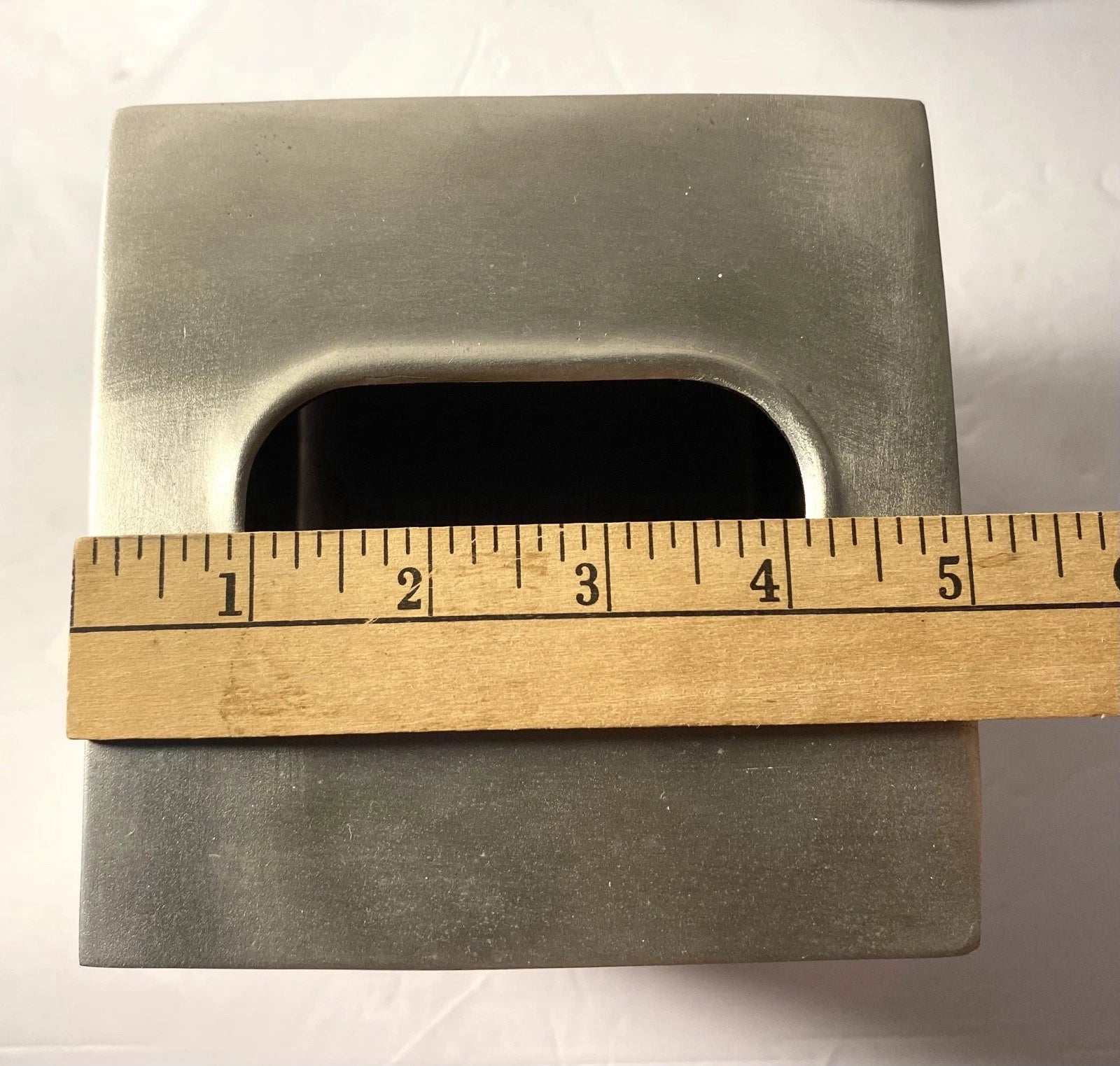 Silver Metal Tissue Box Cover With Design On 2 Sides | eBay