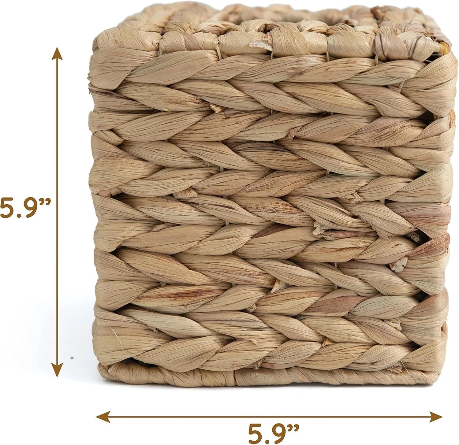 Square rattan tissue box holder, boho style, decorative woven cover. | eBay