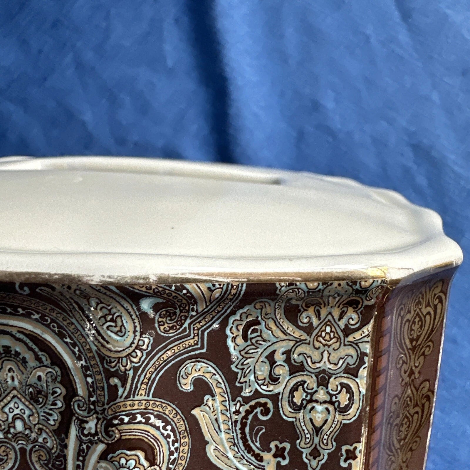 Croscill Royalton Tissue Box Cover Rare | eBay