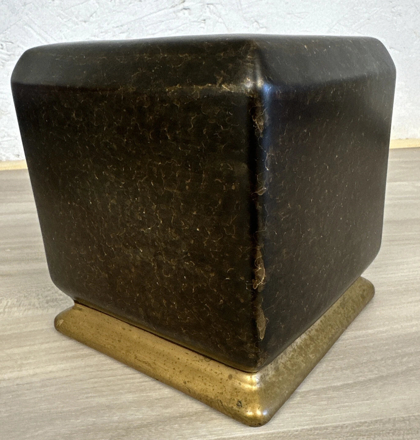 Vintage Bronze Gold Accent Ceramic Tissue Box Holder Cover | eBay