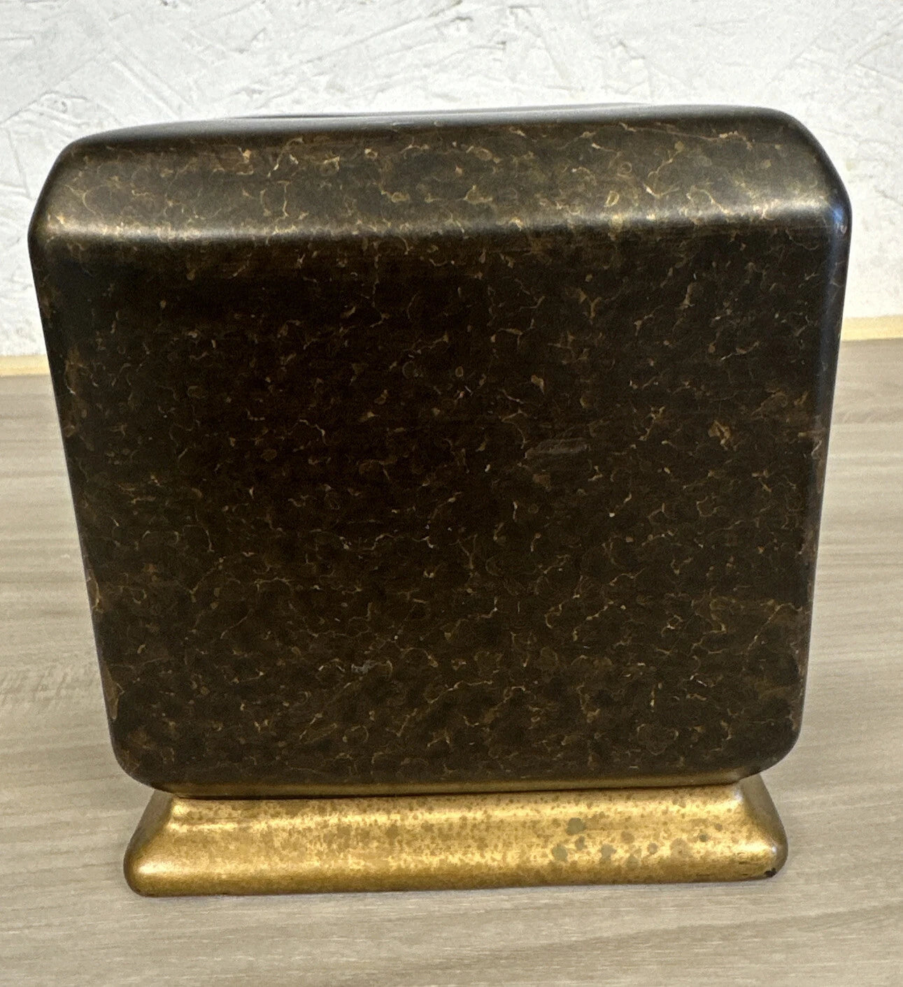 Vintage Bronze Gold Accent Ceramic Tissue Box Holder Cover | eBay
