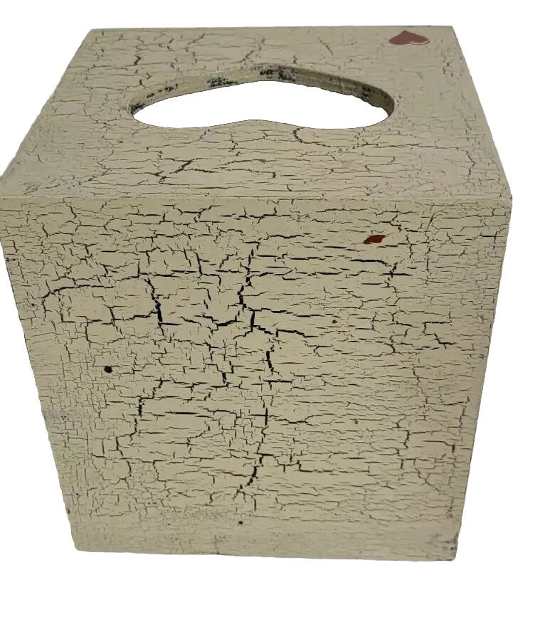 Raggedy Ann & Andy Square Wood Tissue Box Cover Hand Painted HEART SHAPE SLOT | eBay