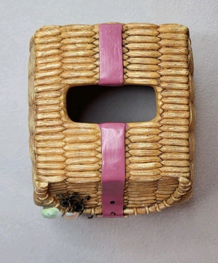 Vintage Fishing Ceramic Basket Kleenex Box Cover | eBay