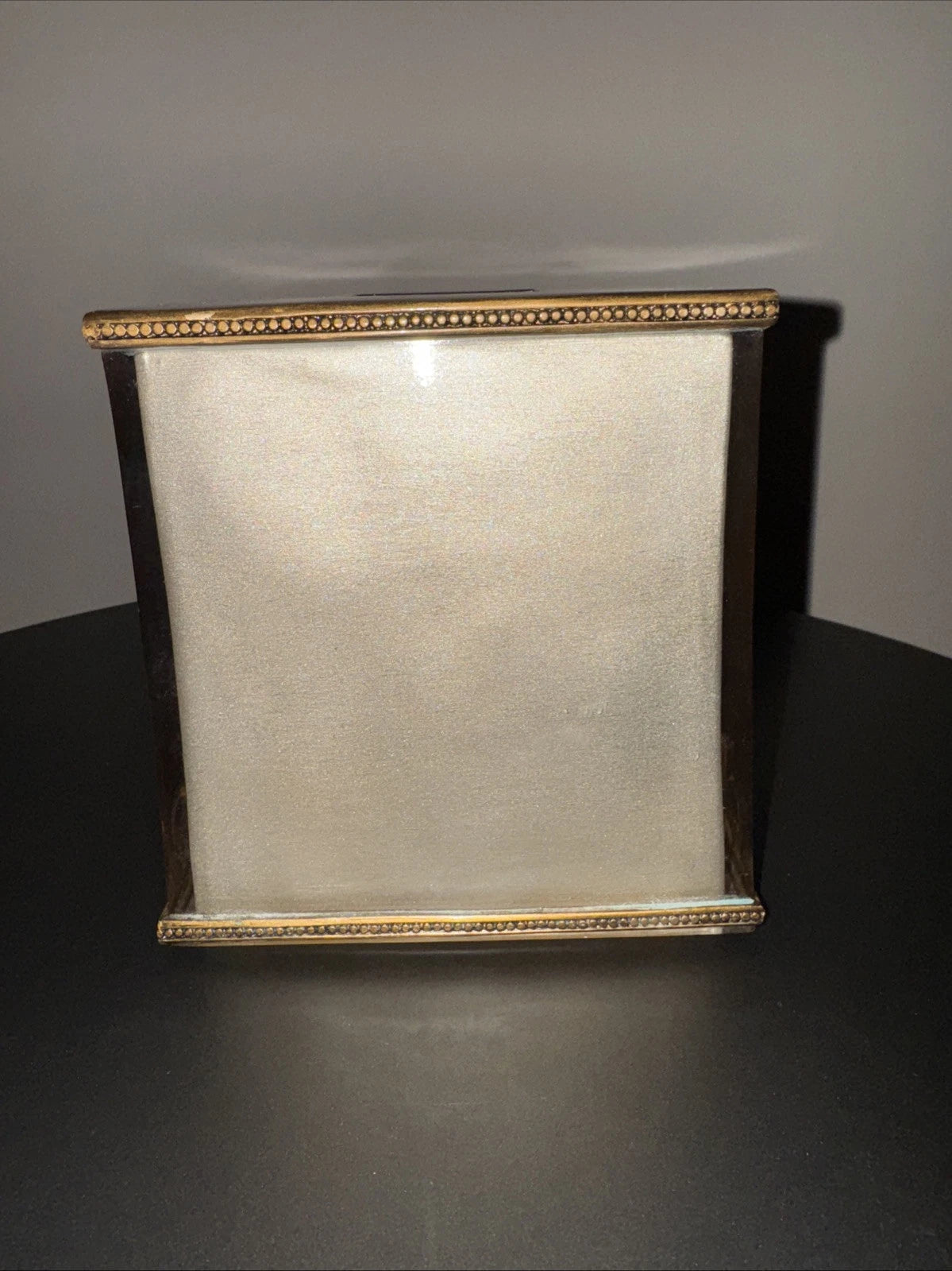 Vintage Bombay Acrylic/Plastic Tissue Box Cover Gold Amber Frosted Ornate | eBay